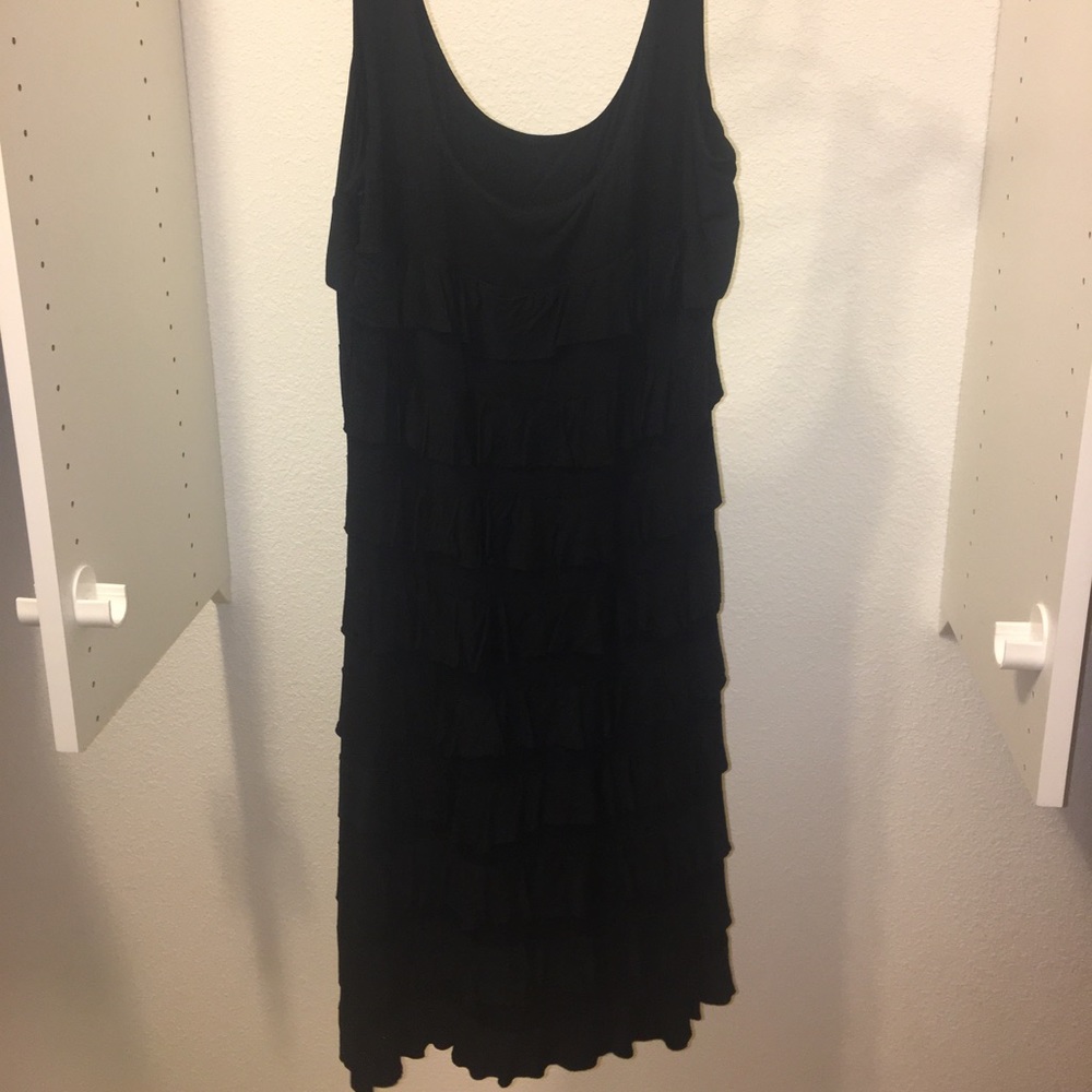 Tango Mango Black Ruffle Dress